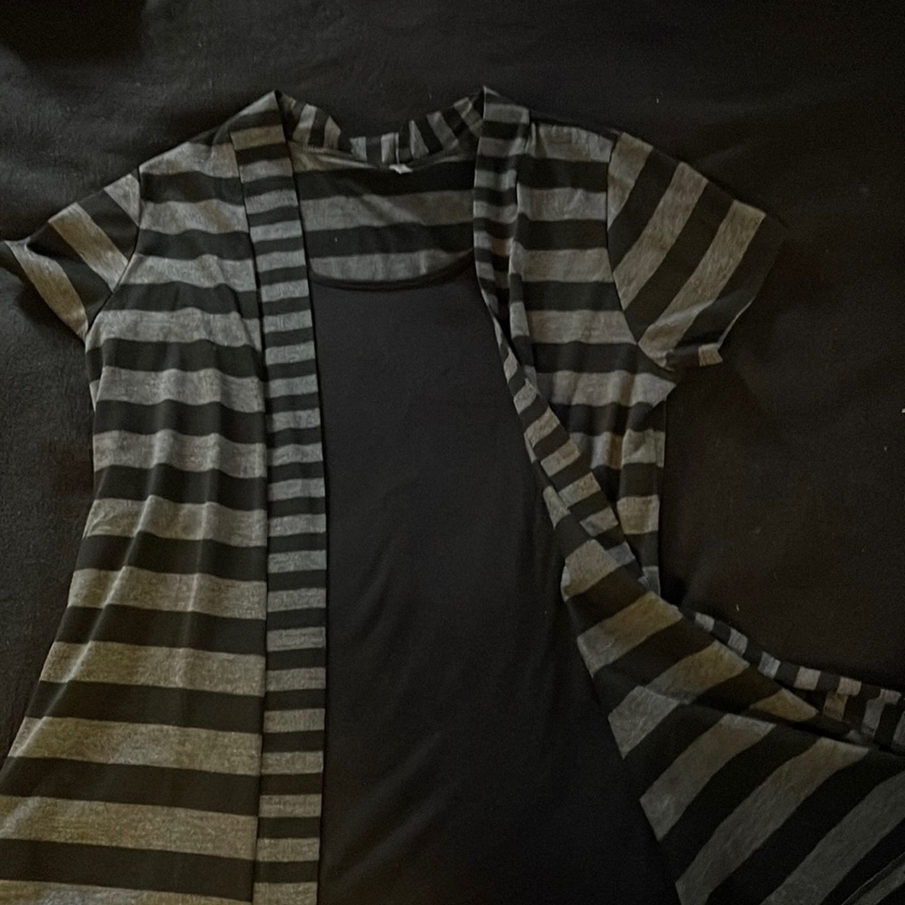 Espresso Faux Two layer - black and grey